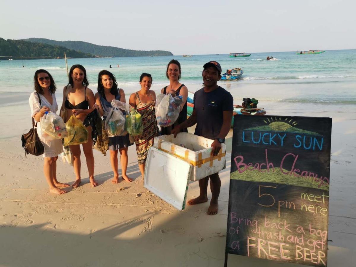 Hostel Lucky Sun Saracen Bay Koh Rong Sanloem Zewnętrze zdjęcie